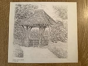 The Lynch Gate, Staple. - Original drawing - CHS