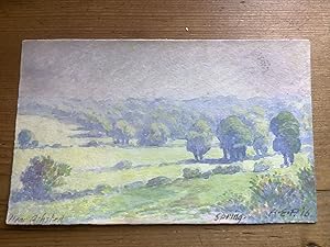 Spring - 'near Ashsted', Surrey? - Watercolour