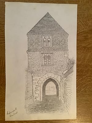 Fishergate, Sandwich. - Original drawing - CHS