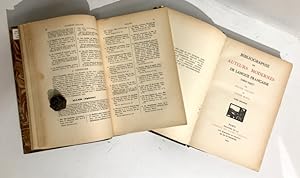 Bibliographie des auteurs modernes de langue française (1801-1927). Tome premier - tome deuxième.
