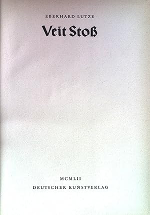 Seller image for Veit Stoss. Deutsche Lande, deutsche Kunst for sale by books4less (Versandantiquariat Petra Gros GmbH & Co. KG)