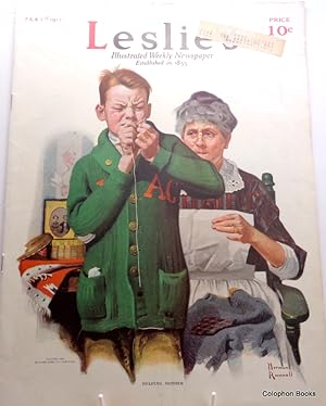 Leslie's Illustrated Weekly Thursday Feb 1st 1917. (Single Issue with a cover by Norman Rockwell).