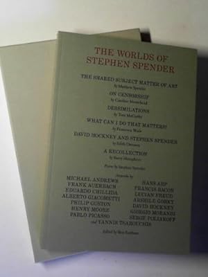 Seller image for The worlds of Stephen Spender: I think continually of those who were truly great. for sale by Cotswold Internet Books