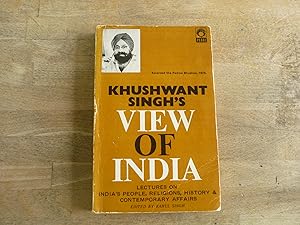 Khushwant Singh's View Of India. Lectures On India's People, Religions, History And Contemporary ...