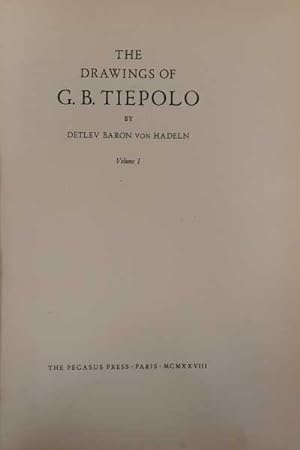 Seller image for The drawings of G. B. Tiepolo (2 Volumi) for sale by Di Mano in Mano Soc. Coop