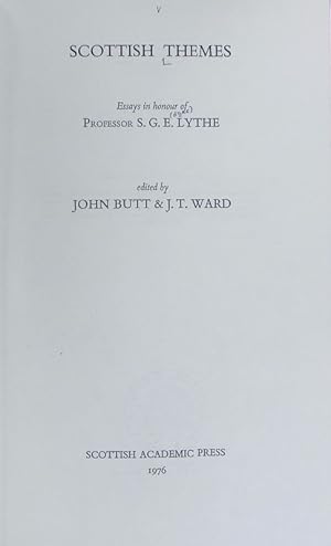 Bild des Verkufers fr Scottish themes : essays in honour of Professor S. G. E. Lythe. zum Verkauf von Antiquariat Bookfarm