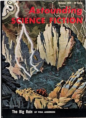 Bild des Verkufers fr Astounding Science Fiction, October, 1954. The Big Rain By Poul Anderson. Collectible Pulp Magazine. zum Verkauf von Once Read Books