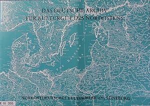 Bild des Verkufers fr Deutsche Archiv fr Kulturgut des Nordostens. zum Verkauf von Antiquariat Bookfarm