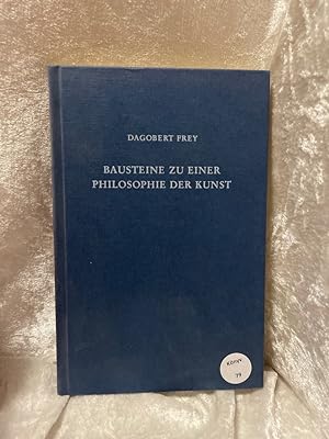Seller image for Bausteine zu einer Philosophie der Kunst Hrsg. von Gerhard Frey. Mit e. Geleitw. von Walter Frodl for sale by Antiquariat Jochen Mohr -Books and Mohr-