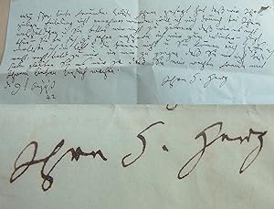 Bild des Verkufers fr Salonnire Henriette HERZ (1764-1847): Signierter Brief BERLIN 1842 an Mumann zum Verkauf von Versandantiquariat tucholsklavier