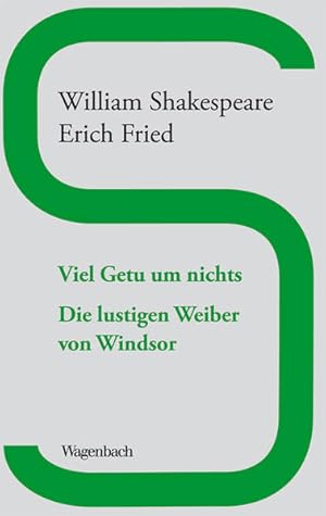 Bild des Verkufers fr Viel Getu um Nichts / Die lustigen Weiber von Windsor zum Verkauf von Berliner Bchertisch eG