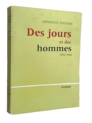 Seller image for Des jours et des hommes, 1890-1961 for sale by Librairie Douin