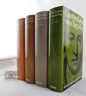 Goethes Leben von Tag zu Tag: Bände I, II, III, IV. VIER Bände. Eine dokumentarische Chronik. Her...