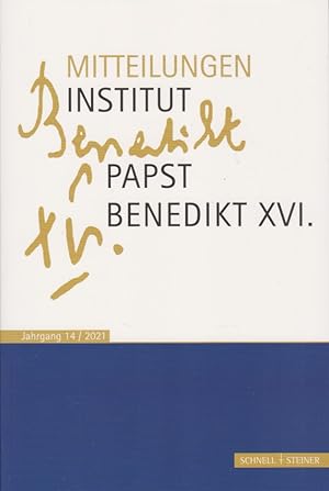 Seller image for Mitteilungen Institut Papst Benedikt XVI. : Bd. 14 - 2021. for sale by Fundus-Online GbR Borkert Schwarz Zerfa