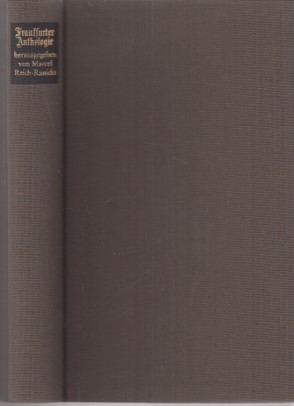 Bild des Verkufers fr Frankfurter Anthologie. Gedichte und Interpretationen. Hrsg. u. m. einem Vorwort von Marcel Reich-Ranicki. zum Verkauf von Fundus-Online GbR Borkert Schwarz Zerfa