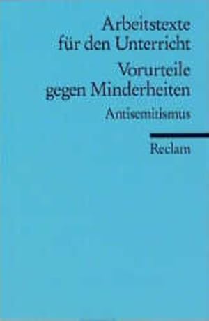 Bild des Verkufers fr Vorurteile gegen Minderheiten, Antisemitismus zum Verkauf von Versandantiquariat Felix Mcke