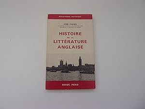 Seller image for HISTOIRE DE LA LITTERATURE ANGLAISE. Des origines  la seconde guerre mondiale for sale by occasion de lire