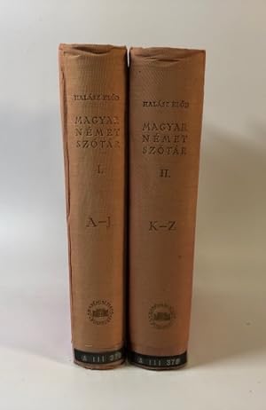 Magyar-német szótár. = Ungarisch-Deutsches Wörterbuch. Vol. 1 - 2.