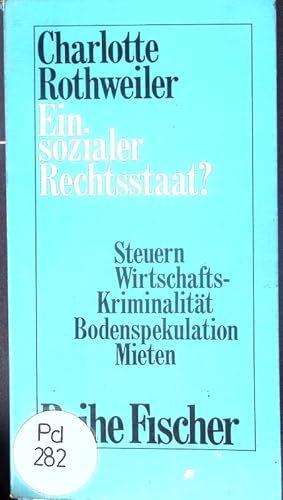 Seller image for Ein sozialer Rechtsstaat? for sale by Antiquariat Bookfarm