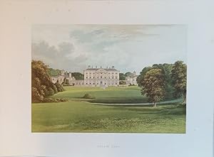 Howick Hall - Originalfarbholzstich. Aus: Morris, F.O. (Ed.): A Series of Picturesque Views of No...