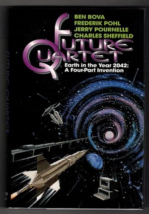 Imagen del vendedor de Future Quartet by Jerry Pournelle (First Edition) Review Copy Signed a la venta por Heartwood Books and Art