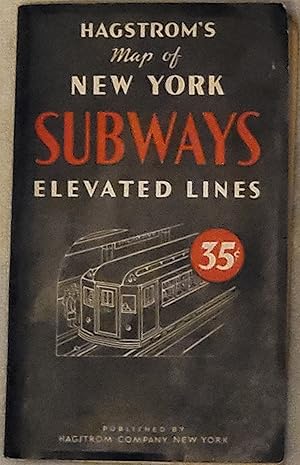 Hagstrom's Map of New York Subways Elevated Lines