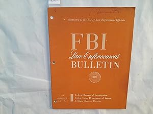 Seller image for F. B. I. Law Enforement Bulletin of F. B. I. Vol. 22. No. 9. September, 1953. for sale by Librera "Franz Kafka" Mxico.