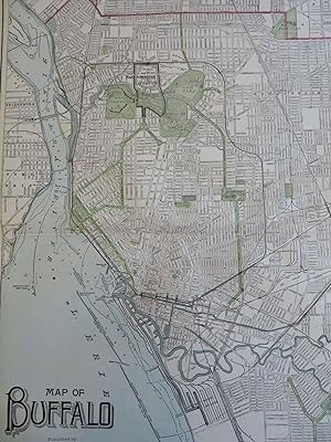 Buffalo city plan New York Pan American Exposition Grounds 1902 Cram map