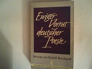 Seller image for Ewiger Vorrat deutscher Poesie. Goldmanns gelbe Taschenbcher ; Bd. 916/917 for sale by ANTIQUARIAT FRDEBUCH Inh.Michael Simon