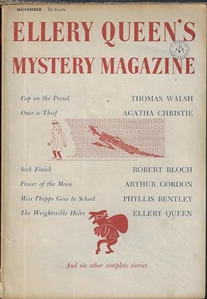 Imagen del vendedor de ELLERY QUEEN'S Mystery Magazine: November, Nov. 1957 a la venta por Books from the Crypt