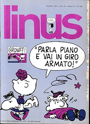 Linus. Dicembre 1974 / anno 10 / n. 12