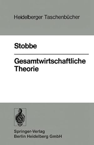 Bild des Verkufers fr Gesamtwirtschaftliche Theorie (German Edition) (Heidelberger Taschenbcher) zum Verkauf von Versandantiquariat Felix Mcke