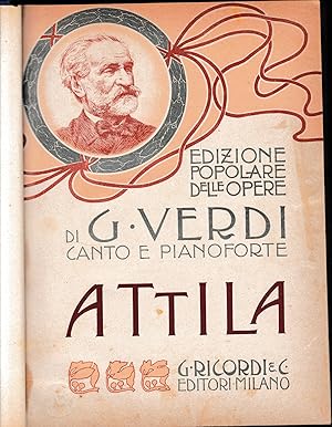 Attila. - I Masnadieri. Edizioni popolari. Prima serie. Due volumi in unico tomo rilegati.