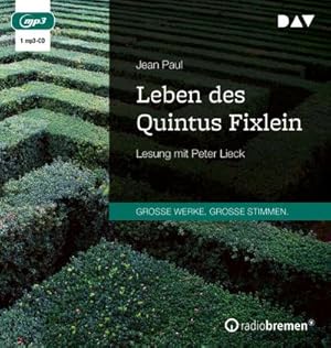 Bild des Verkufers fr Leben des Quintus Fixlein : Lesung mit Peter Lieck (1 mp3-CD) zum Verkauf von AHA-BUCH GmbH