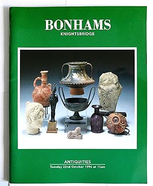 BONHAMS KNIGHTSBRIDGE Antiquities Thursday 22nd October 1996 at 11am