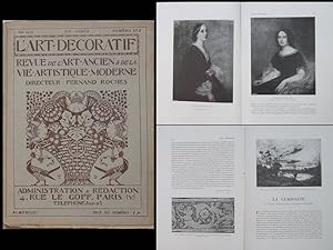 L'ART DECORATIF n°173 1912 GUSTAVE RICARD, TISSUS ET DENTELLES DE PEROUSE