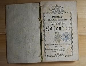Herzoglich Mecklenburg-Schwerinscher Staats-Kalender 1786. VI. Kirchenlisten (Einwohner bzw. Gebu...