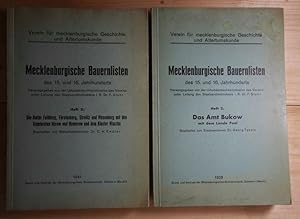 Mecklenburgische Bauernlisten d. 15. u. 16. Jahrhunderts. Vorh.: H. 2: Das Amt Bukow mit d. Lande...