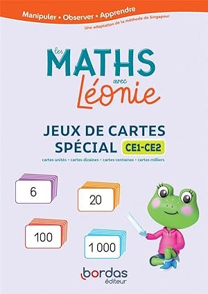 Les maths avec Léonie : jeux de cartes spécial CE1/CE2