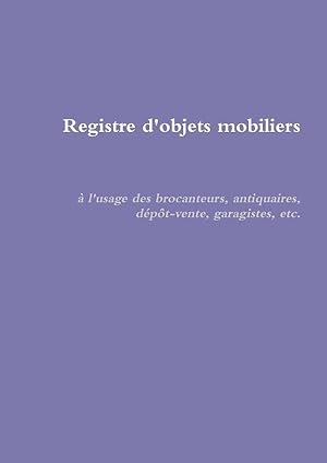 registre d'objets mobiliers