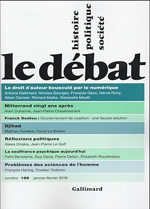 revue Le Débat N.188