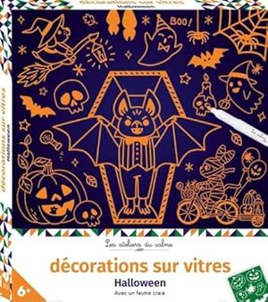 les ateliers du calme : décorations sur vitres : Halloween