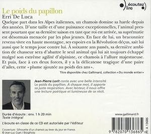 le poids du papillon