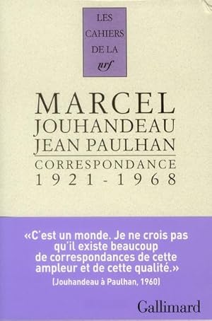 Image du vendeur pour Les Cahiers De La Nrf ; Correspondance 1921-1968 mis en vente par Chapitre.com : livres et presse ancienne