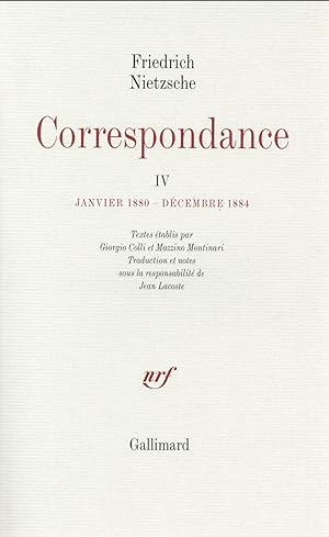 correspondance t.4 ; Janvier 1880 - Décembre 1884