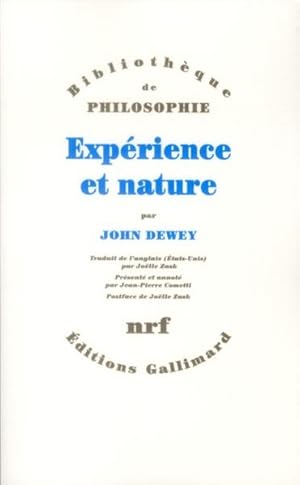 Seller image for exprience et nature for sale by Chapitre.com : livres et presse ancienne