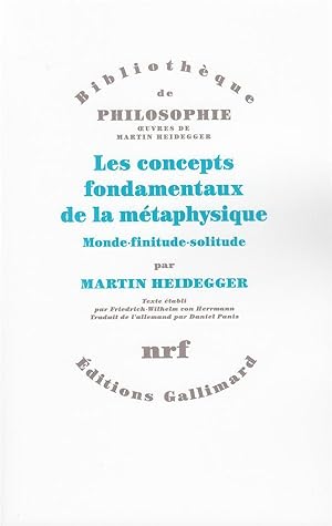 Les concepts fondamentaux de la métaphysique