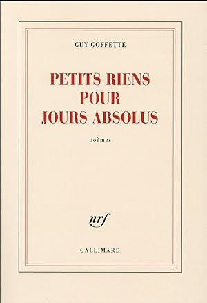 petits riens pour jours absolus