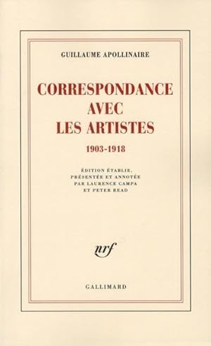 Seller image for Correspondance avec les artistes, 1903-1818 for sale by Chapitre.com : livres et presse ancienne