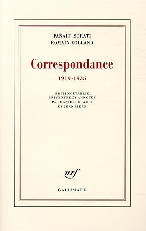 correspondance ;1919-1935